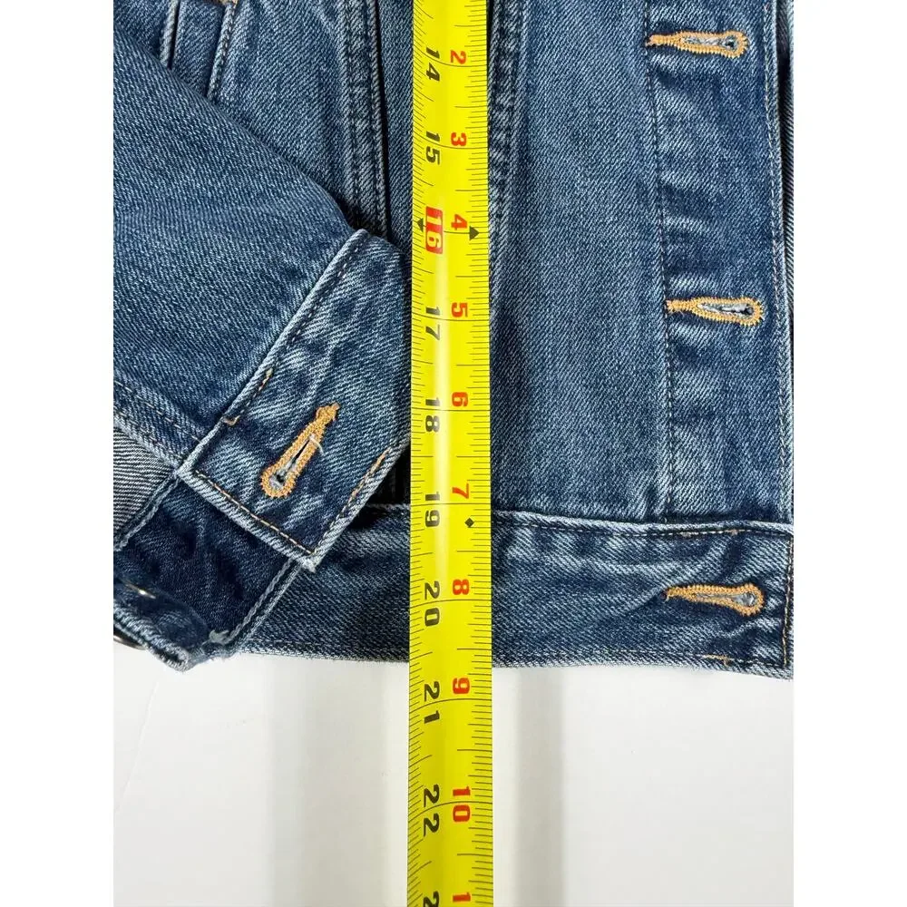 Gap Icon Denim Jacket Medium Indigo Wash Size Small